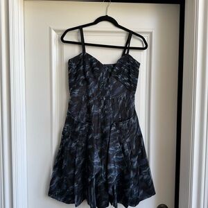 Elegant Black Camouflage Dress